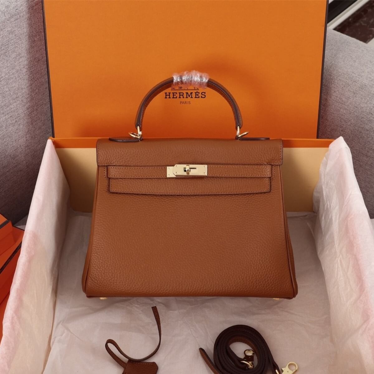 Hermes Designer Nata Epsom Kelly 25 Sellier Handbag, Hermes Handbag, Designer Handbag, Cheap Designer Handbag, Designer Handbag