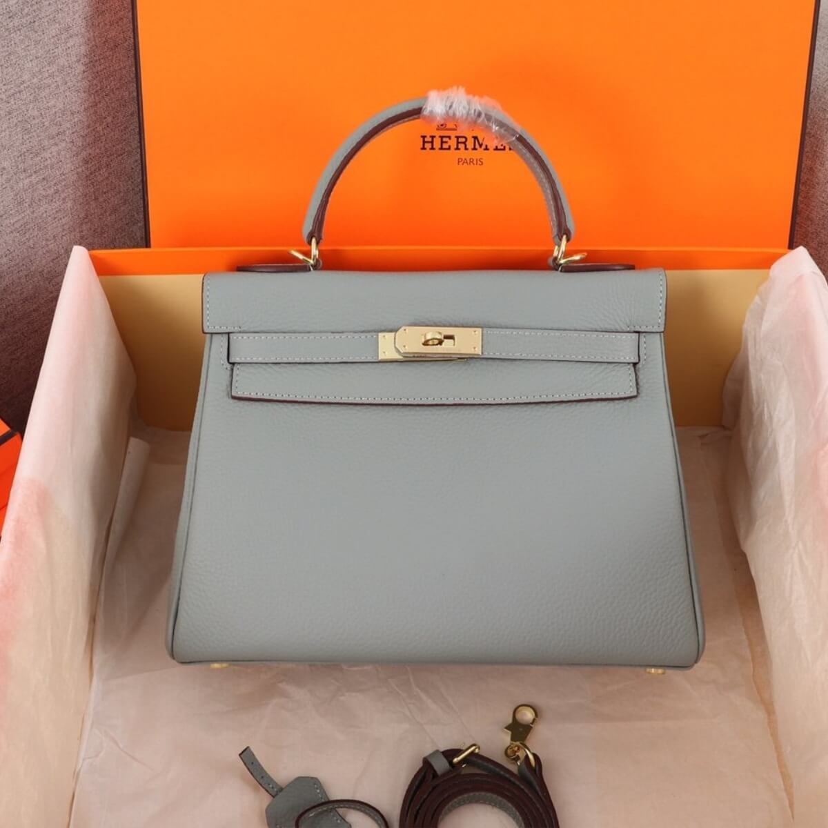 Hermes Designer Nata Epsom Kelly 25 Sellier Handbag, Hermes Handbag, Designer Handbag, Cheap Designer Handbag, Designer Handbag