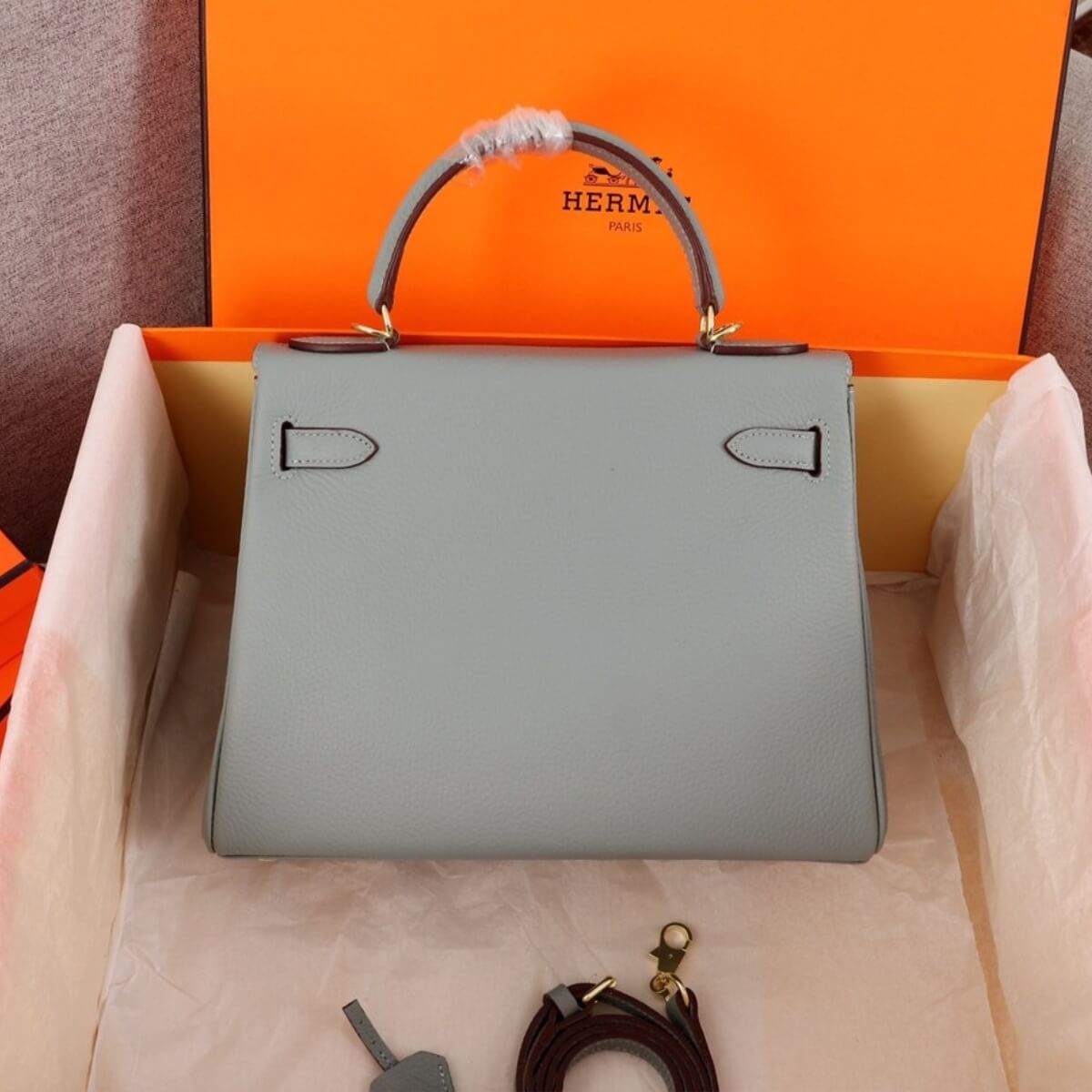 Hermes Designer Nata Epsom Kelly 25 Sellier Handbag, Hermes Handbag, Designer Handbag, Cheap Designer Handbag, Designer Handbag