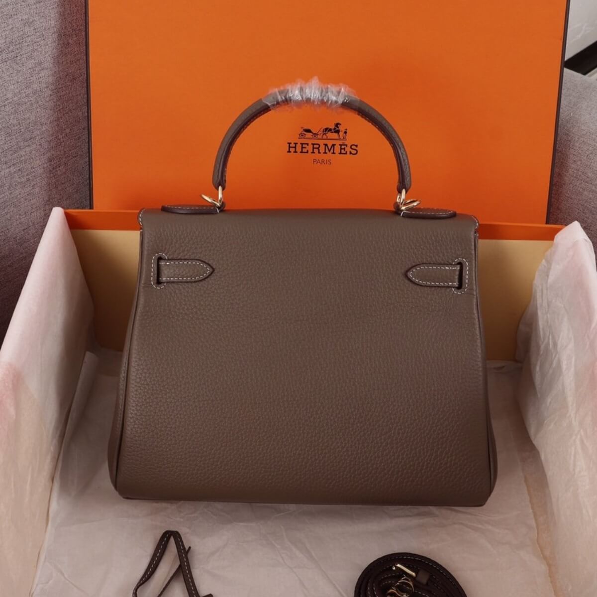 Hermes Designer Nata Epsom Kelly 25 Sellier Handbag, Hermes Handbag, Designer Handbag, Cheap Designer Handbag, Designer Handbag