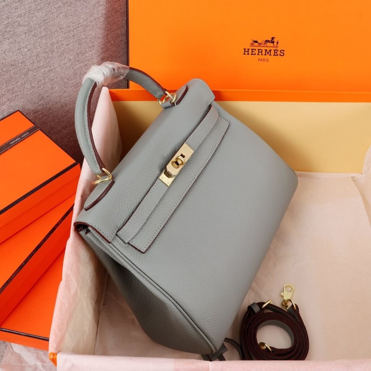 Hermes Designer Nata Epsom Kelly 25 Sellier Handbag, Hermes Handbag, Designer Handbag, Cheap Designer Handbag, Designer Handbag