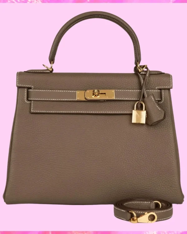 Hermes Designer Nata Epsom Kelly 25 Sellier Handbag, Hermes Handbag, Designer Handbag, Cheap Designer Handbag, Designer Handbag