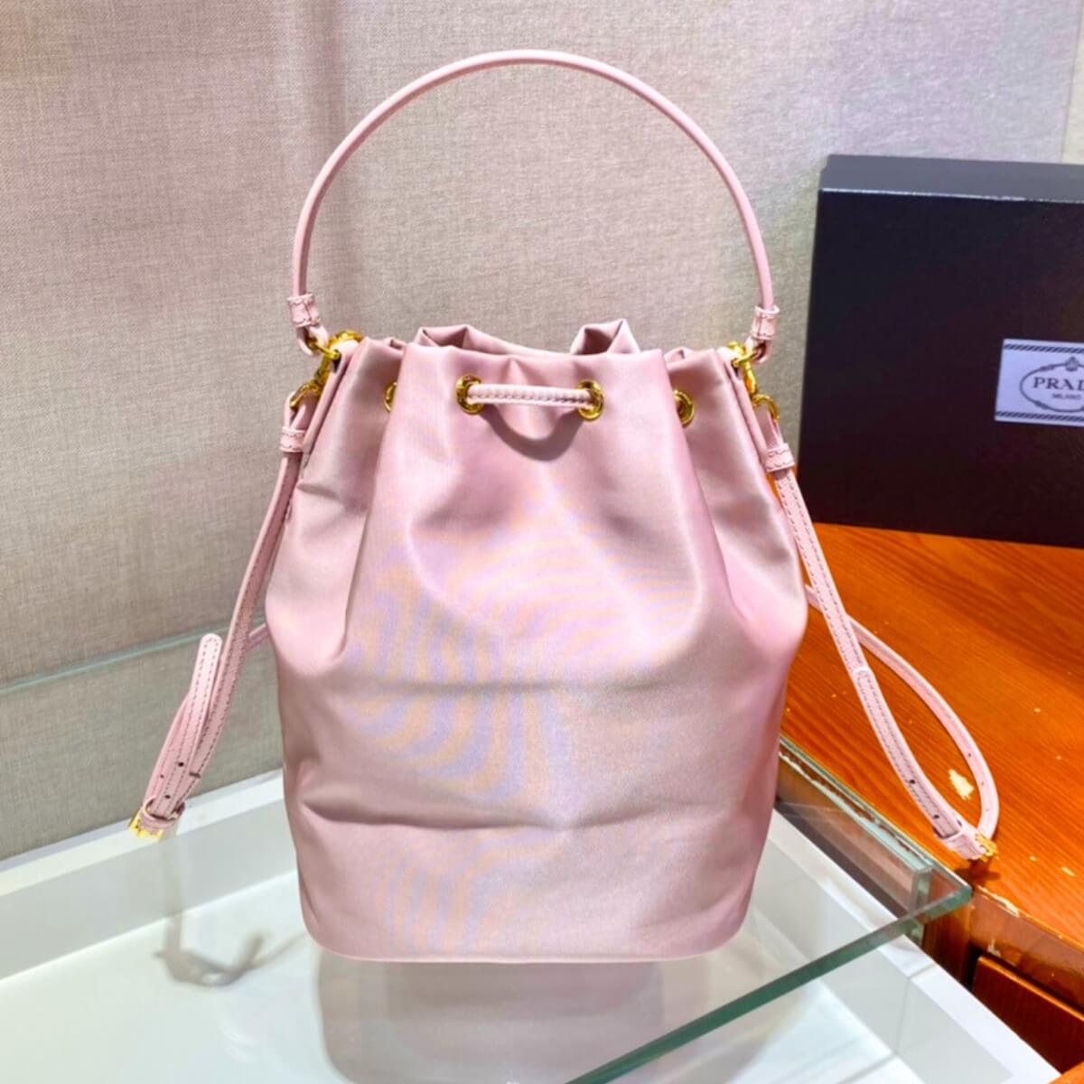 Prada Designer Duet Nylon Bucket Bag, Prada Handbag, Designer Handbag, Cheap Designer Handbag, Designer Handbag