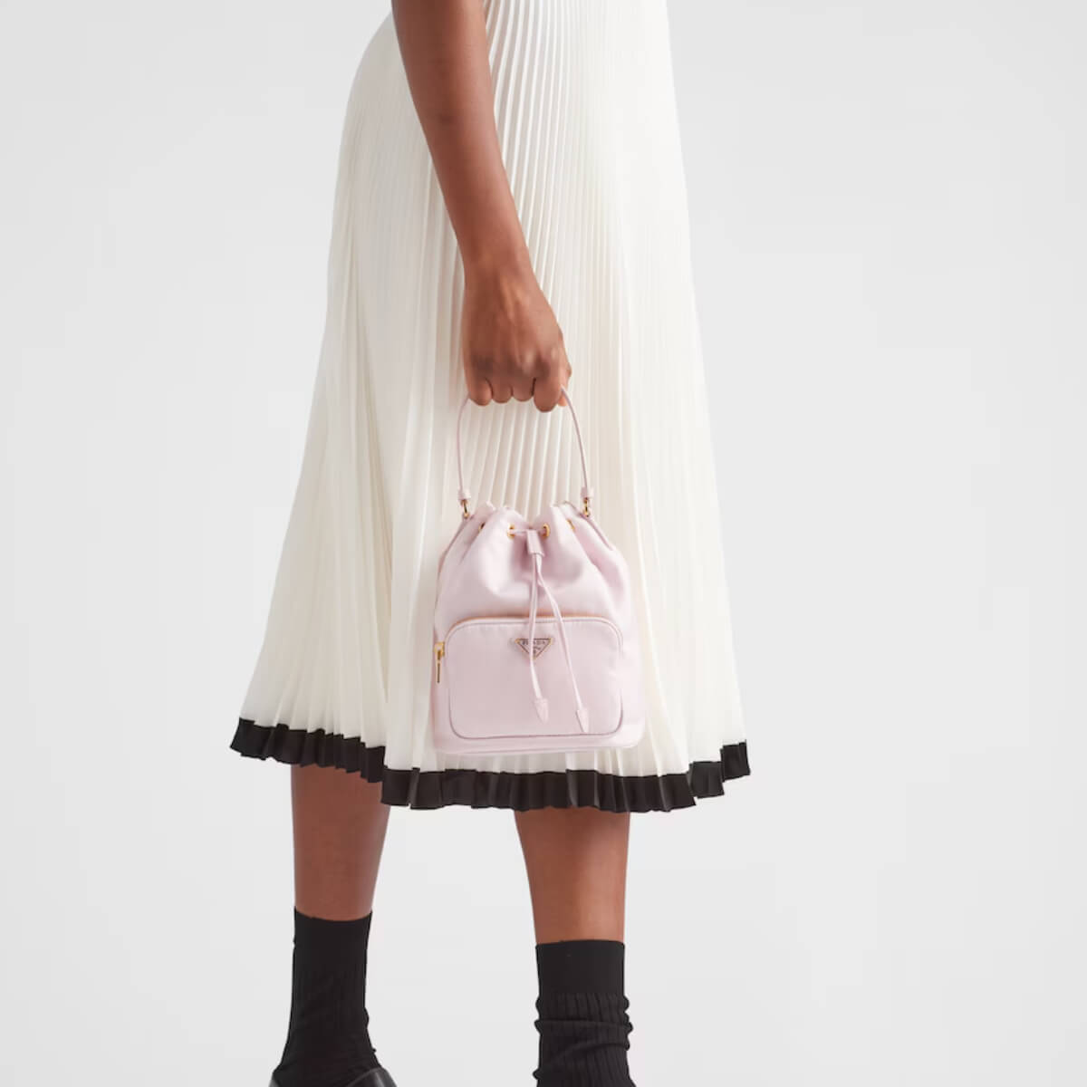 Prada Designer Duet Nylon Bucket Bag, Prada Handbag, Designer Handbag, Cheap Designer Handbag, Designer Handbag