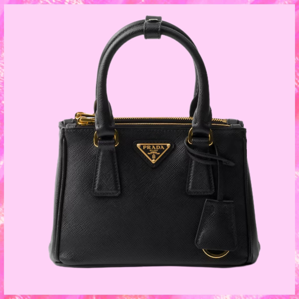Prada Designer Galleria Saffiano Leather Micro Bag, Prada Handbag, Designer Handbag, Cheap Designer Handbag, Designer Handbag