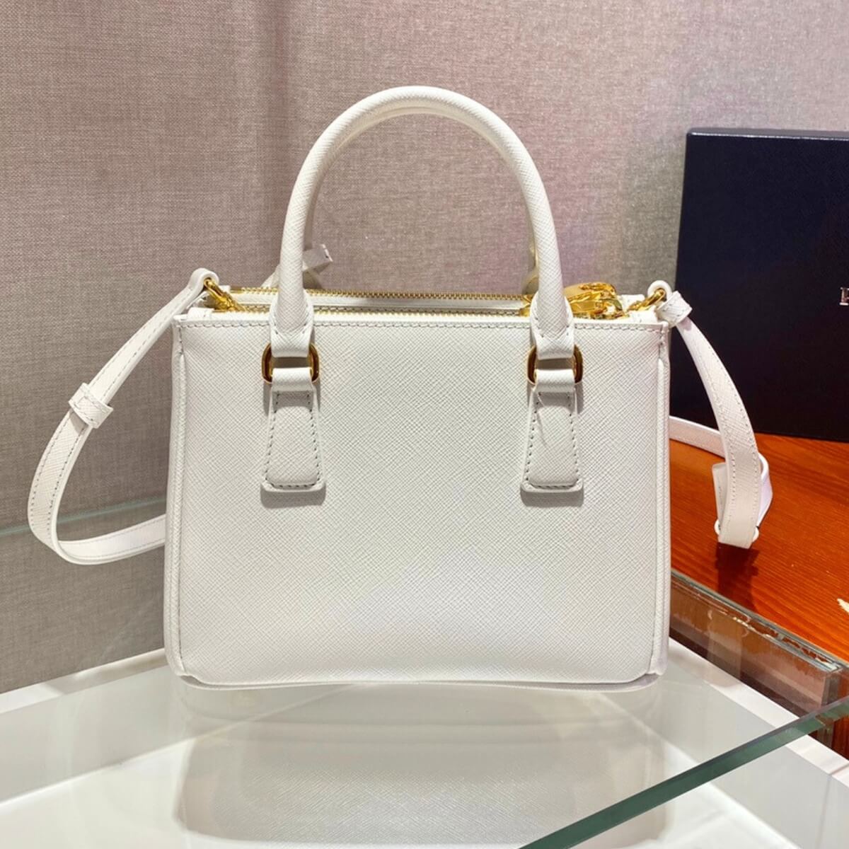 Prada Designer Galleria Saffiano Leather Micro Bag, Prada Handbag, Designer Handbag, Cheap Designer Handbag, Designer Handbag