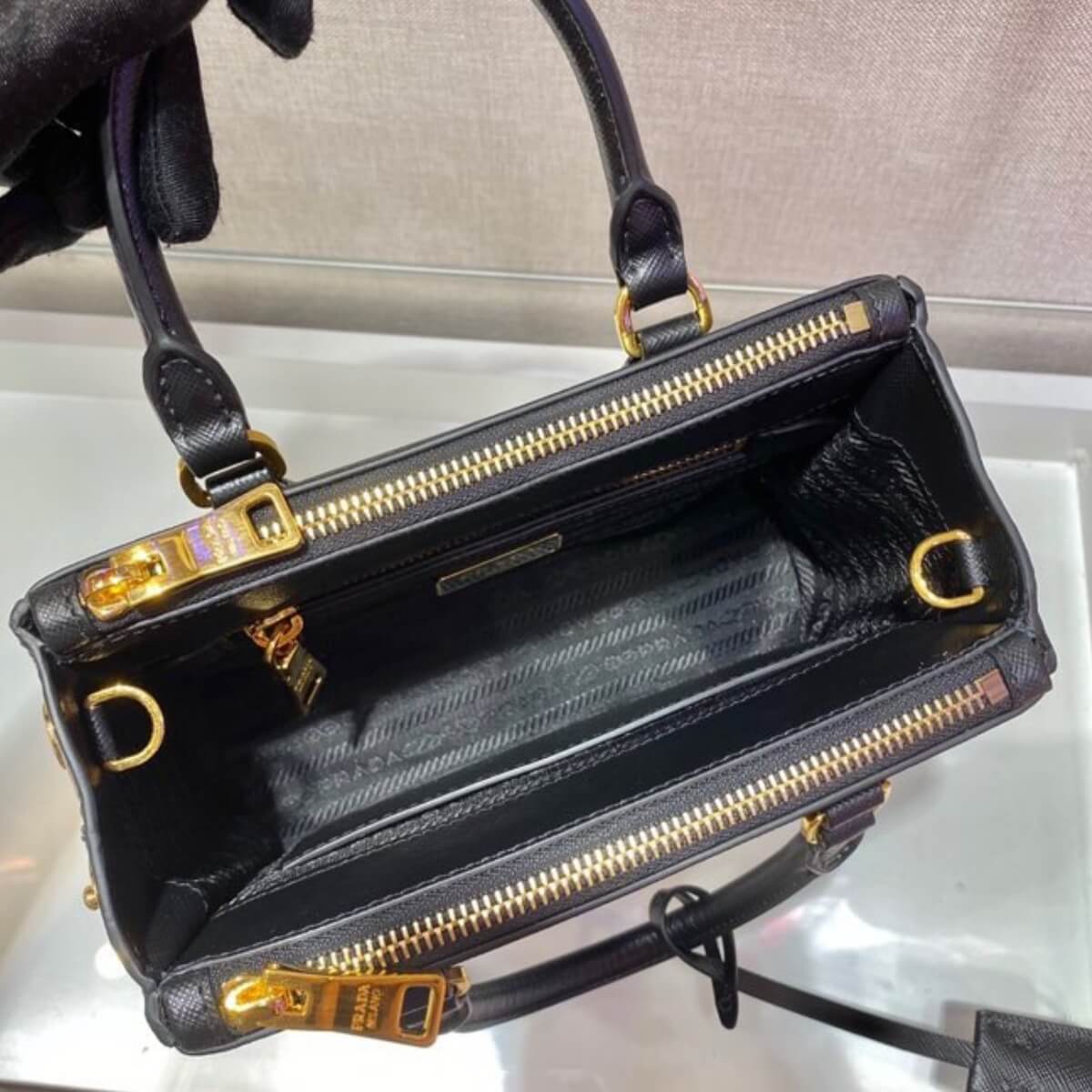 Prada Designer Galleria Saffiano Leather Micro Bag, Prada Handbag, Designer Handbag, Cheap Designer Handbag, Designer Handbag