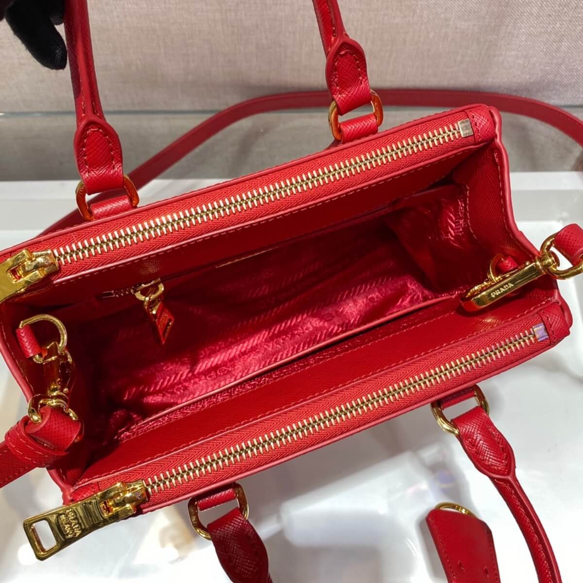 Prada Designer Galleria Saffiano Leather Micro Bag, Prada Handbag, Designer Handbag, Cheap Designer Handbag, Designer Handbag