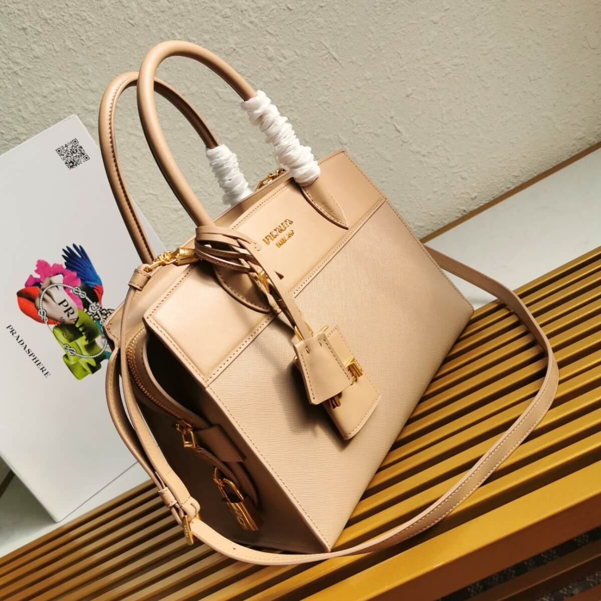 Prada Designer Leather Esplanade Handbag, Prada Handbag, Designer Handbag, Cheap Designer Handbag, Designer Handbag