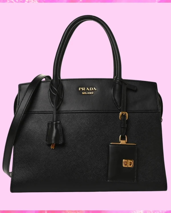 Prada Designer Leather Esplanade Handbag, Prada Handbag, Designer Handbag, Cheap Designer Handbag, Designer Handbag