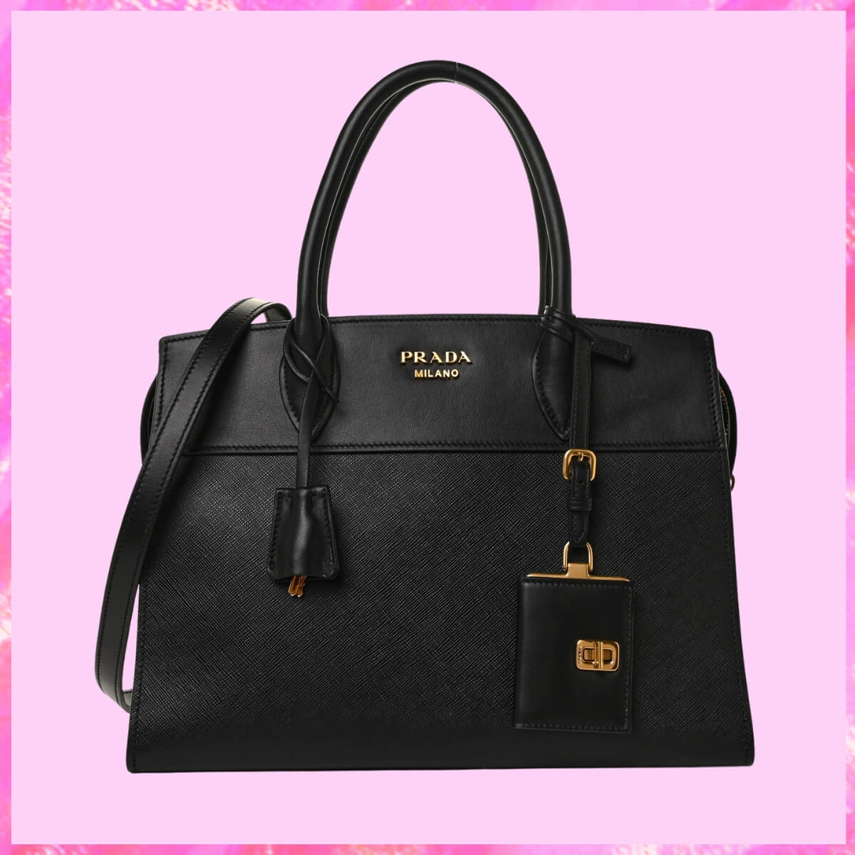 Prada Designer Leather Esplanade Handbag, Prada Handbag, Designer Handbag, Cheap Designer Handbag, Designer Handbag