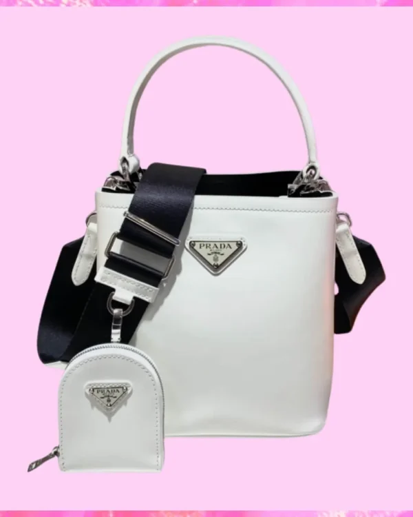 Prada Designer Saffiano Cuir Panier Bucket Bag, Prada Handbag, Designer Handbag, Cheap Designer Handbag, Designer Handbag