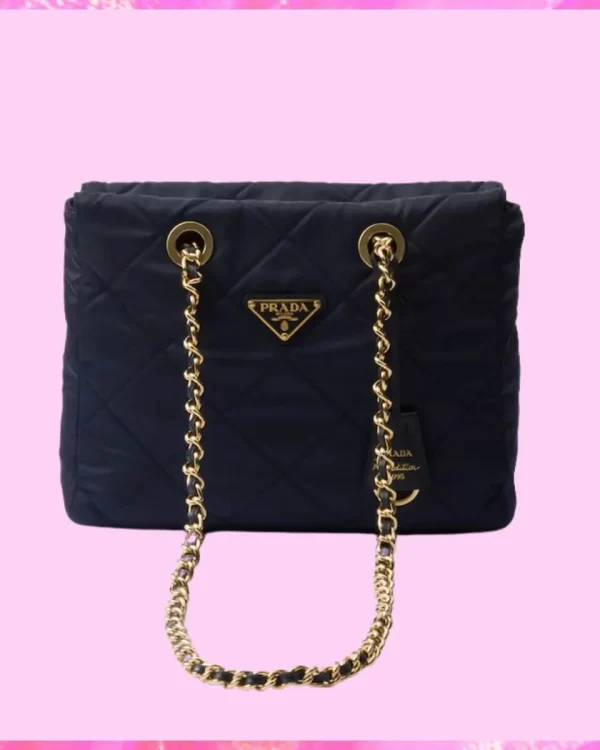 Prada Designer Small Re-Edition Chaîne Nylon Tote Bag, Prada Handbag, Designer Handbag, Cheap Designer Handbag, Designer Handbag