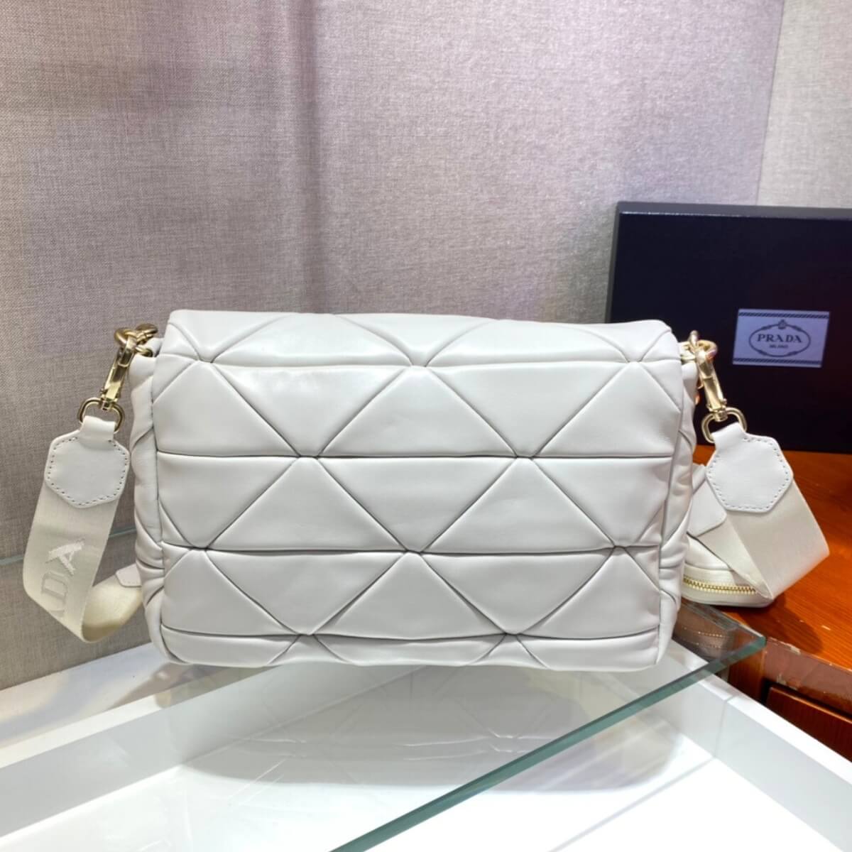 Prada Designer System Nappa Patchwork Shoulder Bag, Prada Handbag, Designer Handbag, Cheap Designer Handbag, Designer Handbag