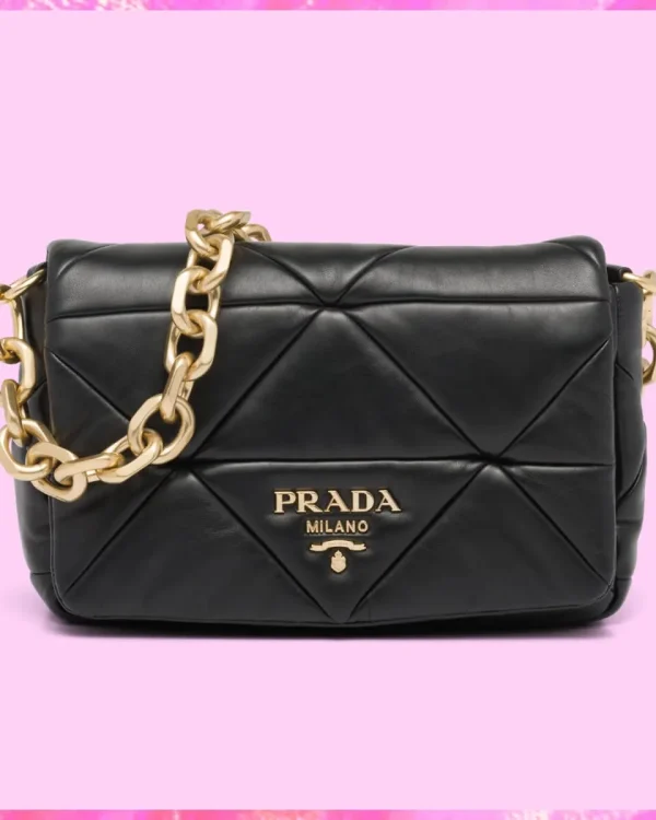 Prada Designer System Nappa Patchwork Shoulder Bag, Prada Handbag, Designer Handbag, Cheap Designer Handbag, Designer Handbag