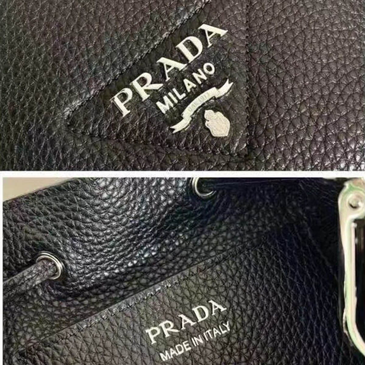 Prada Designer Vitello Daino Soft Bucket Bag, Prada Handbag, Designer Handbag, Cheap Designer Handbag, Designer Handbag