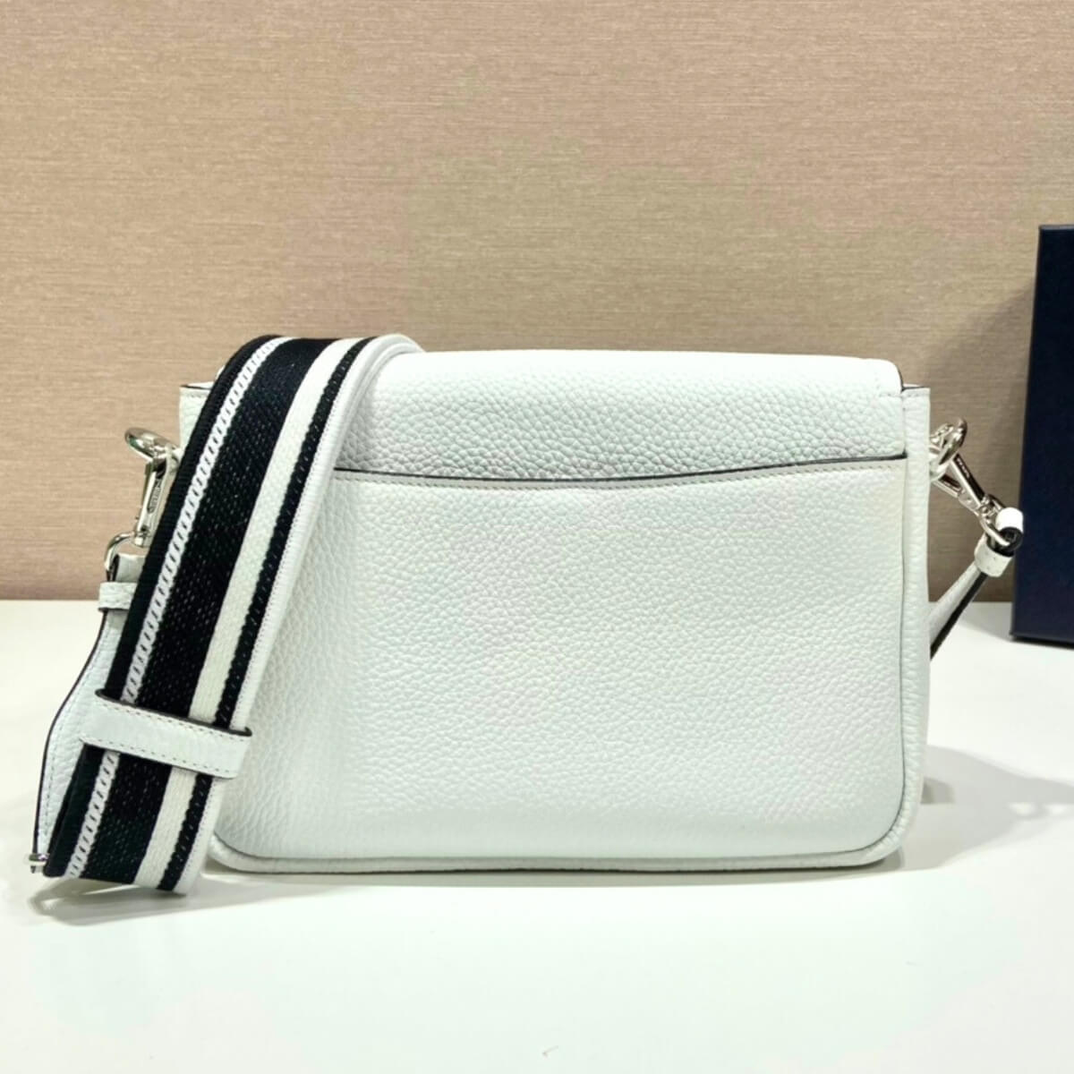 Prada Designer Vitello Daino Soft Flap Crossbody Bag, Prada Handbag, Designer Handbag, Cheap Designer Handbag, Designer Handbag