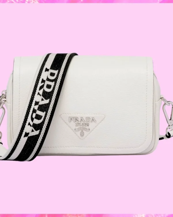 Prada Designer Vitello Daino Soft Flap Crossbody Bag, Prada Handbag, Designer Handbag, Cheap Designer Handbag, Designer Handbag