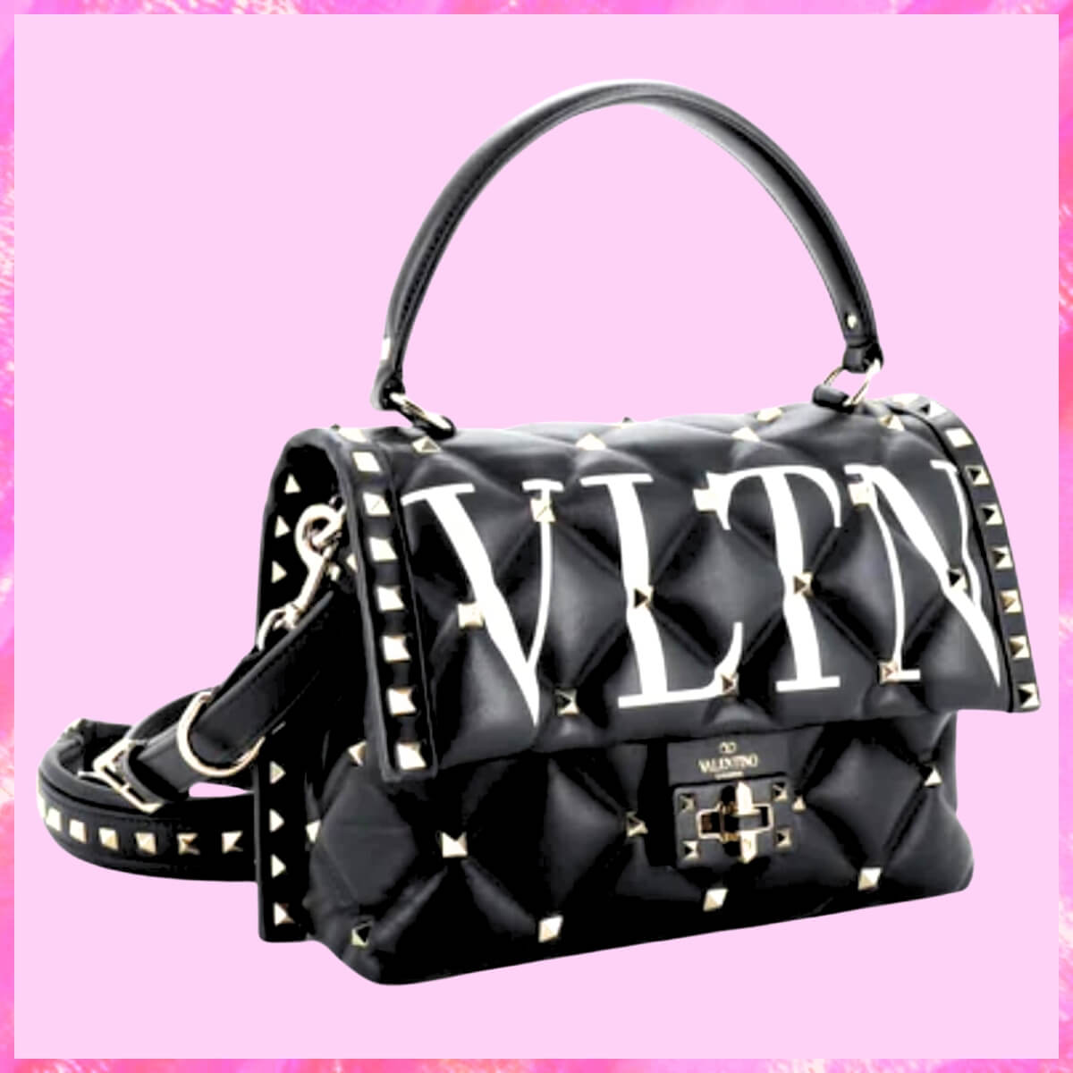 Valentino Designer Candystud Top Handle Handbag, Valentino Handbag, Designer Handbag, Cheap Designer Handbag, Designer Handbag