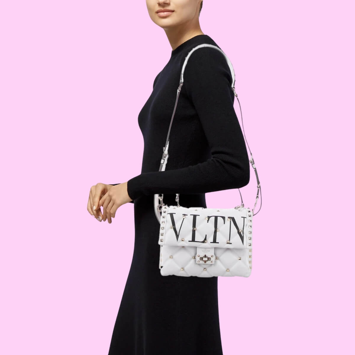 Valentino Designer Candystud Top Handle Handbag, Valentino Handbag, Designer Handbag, Cheap Designer Handbag, Designer Handbag