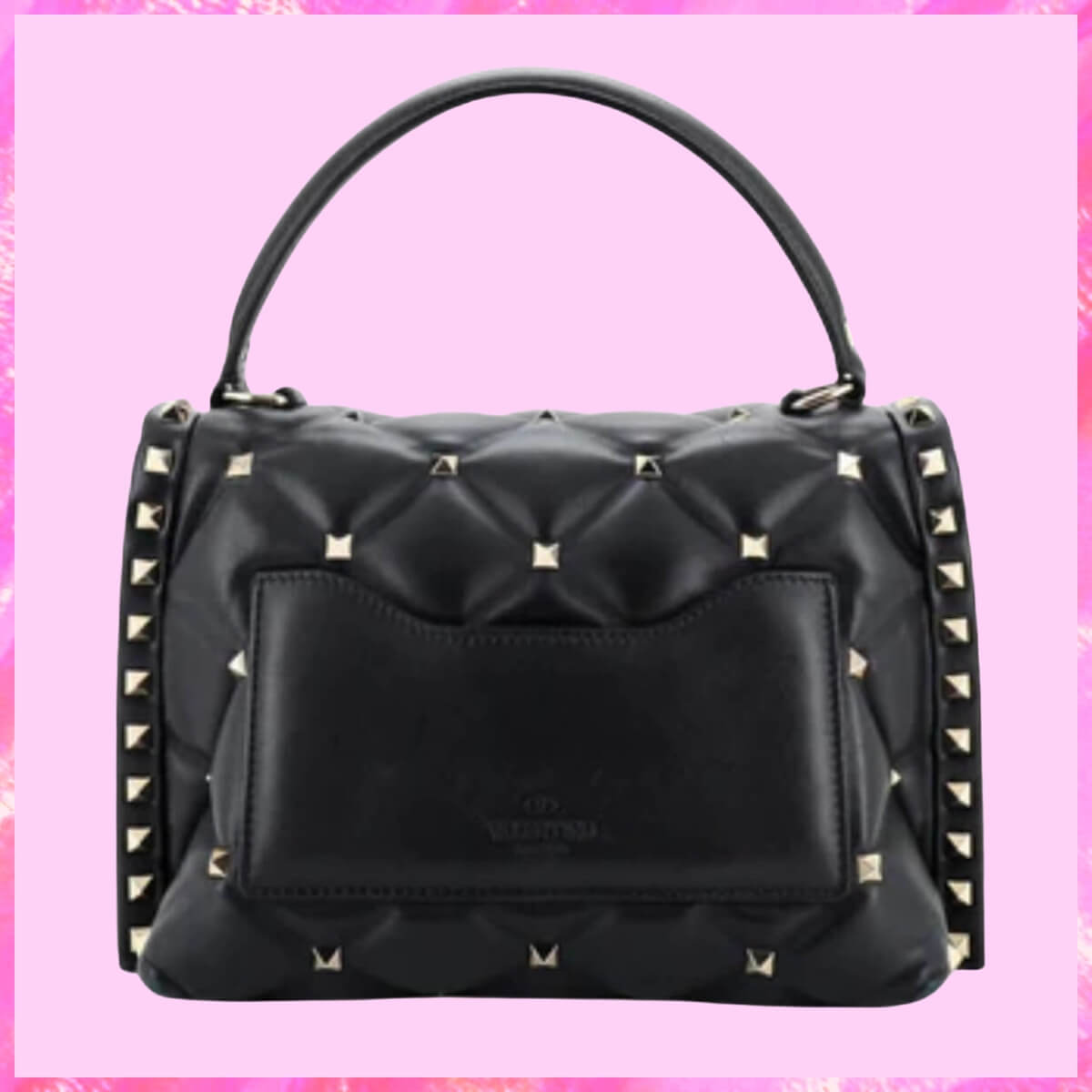 Valentino Designer Candystud Top Handle Handbag, Valentino Handbag, Designer Handbag, Cheap Designer Handbag, Designer Handbag