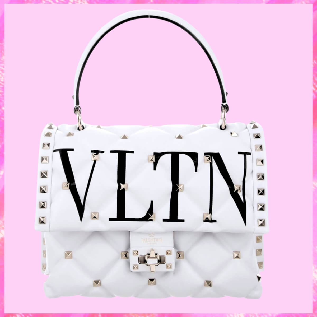 Valentino Designer Candystud Top Handle Handbag, Valentino Handbag, Designer Handbag, Cheap Designer Handbag, Designer Handbag