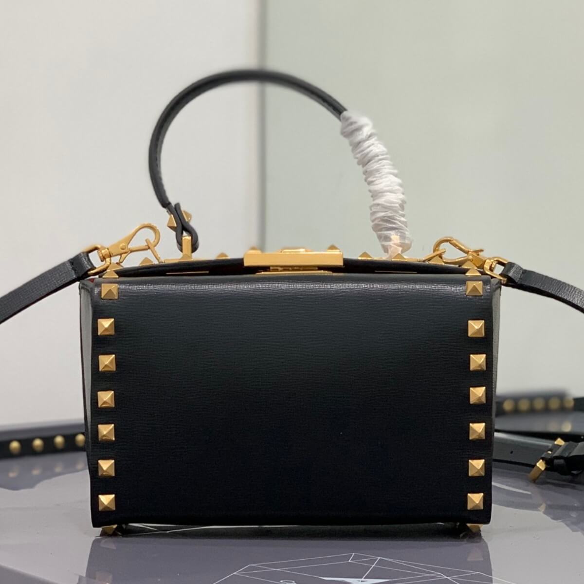 Valentino Designer Rockstud Alcove Box Shoulder Bag, Valentino Handbag, Designer Handbag, Cheap Designer Handbag, Designer Handbag