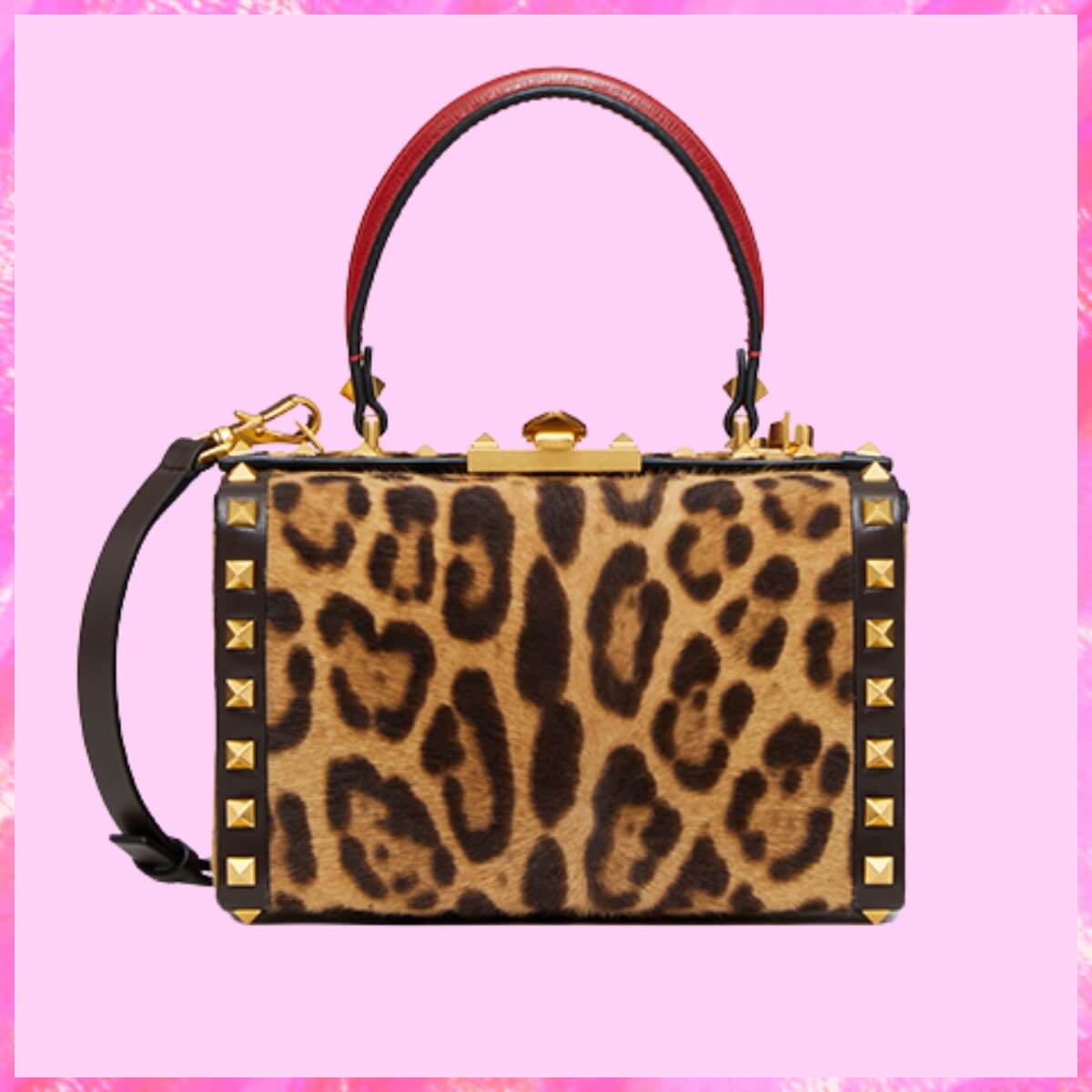 Valentino Designer Rockstud Alcove Box Shoulder Bag, Valentino Handbag, Designer Handbag, Cheap Designer Handbag, Designer Handbag