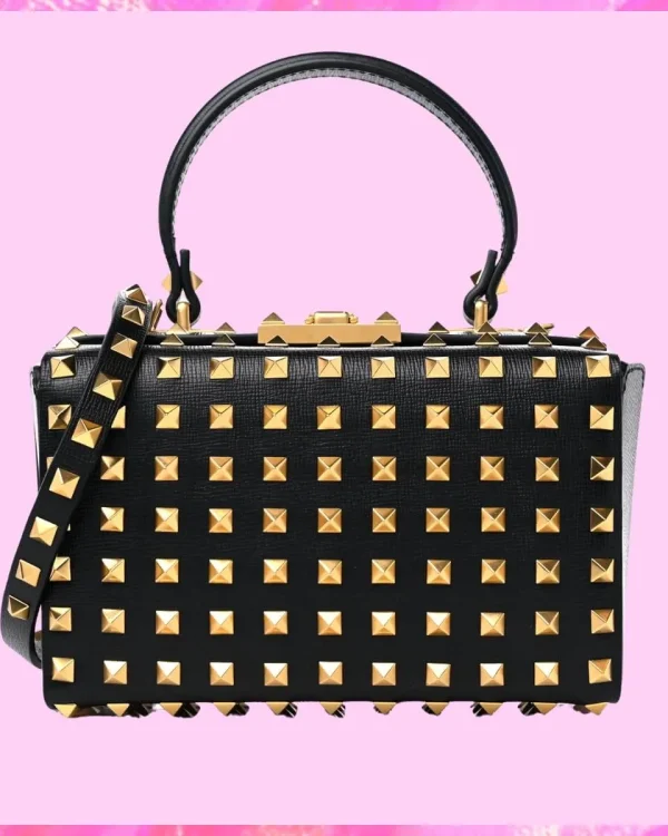 Valentino Designer Rockstud Alcove Box Shoulder Bag, Valentino Handbag, Designer Handbag, Cheap Designer Handbag, Designer Handbag