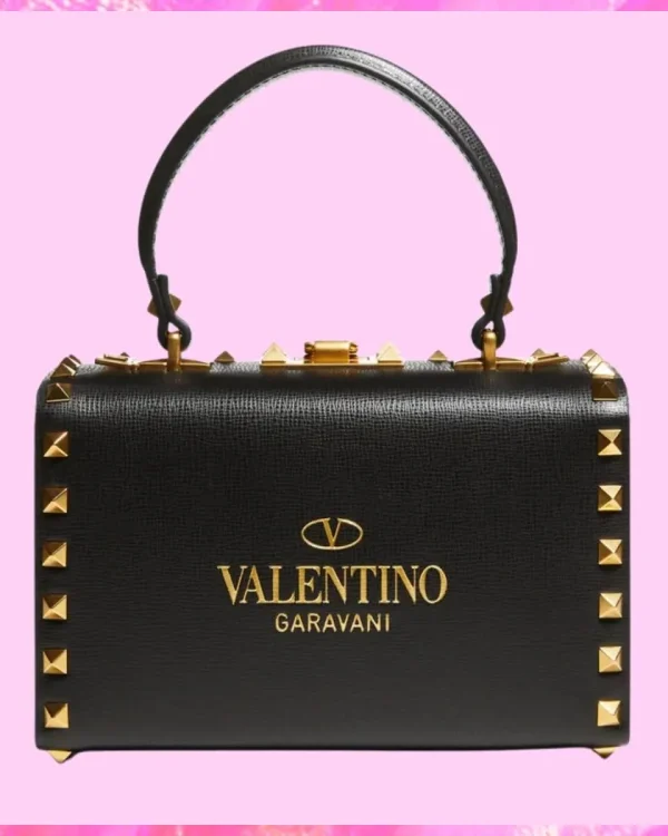 Valentino Designer Rockstud Alcove Box Shoulder Bag, Valentino Handbag, Designer Handbag, Cheap Designer Handbag, Designer Handbag