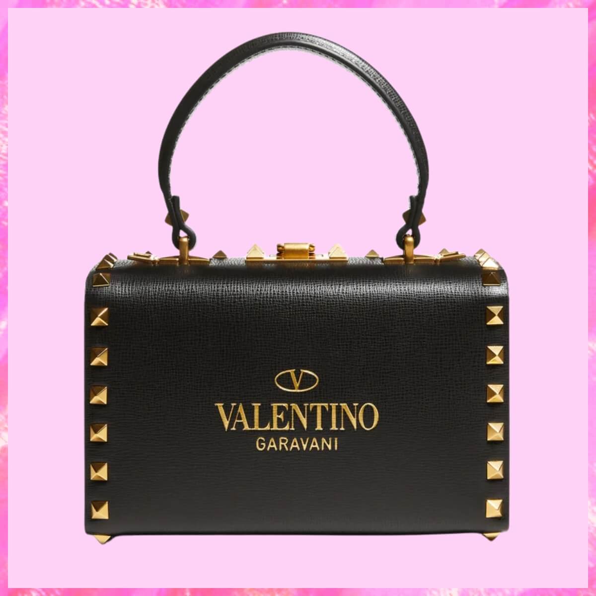 Valentino Designer Rockstud Alcove Box Shoulder Bag, Valentino Handbag, Designer Handbag, Cheap Designer Handbag, Designer Handbag