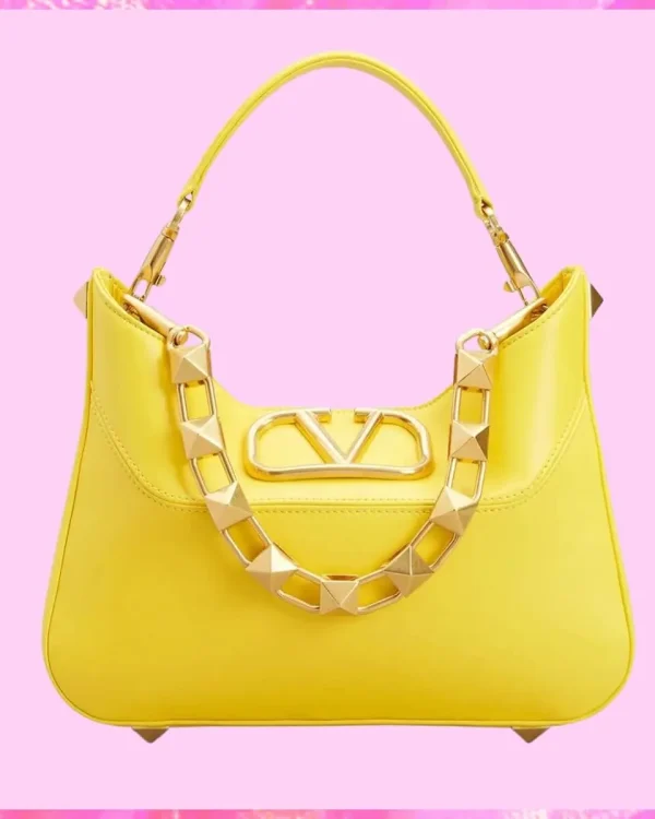 Valentino Designer Rockstud Leather Hobo Bag, Valentino Handbag, Designer Handbag, Cheap Designer Handbag, Designer Handbag