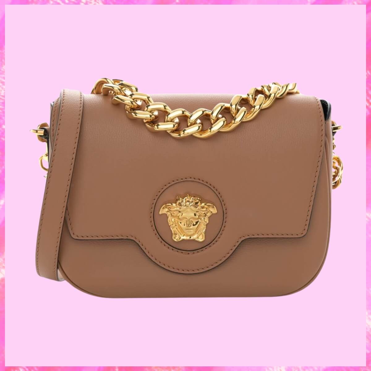 Versace Designer Medusa Charm Chain Handbag, Versace Handbag, Designer Handbag, Cheap Designer Handbag, Designer Handbag