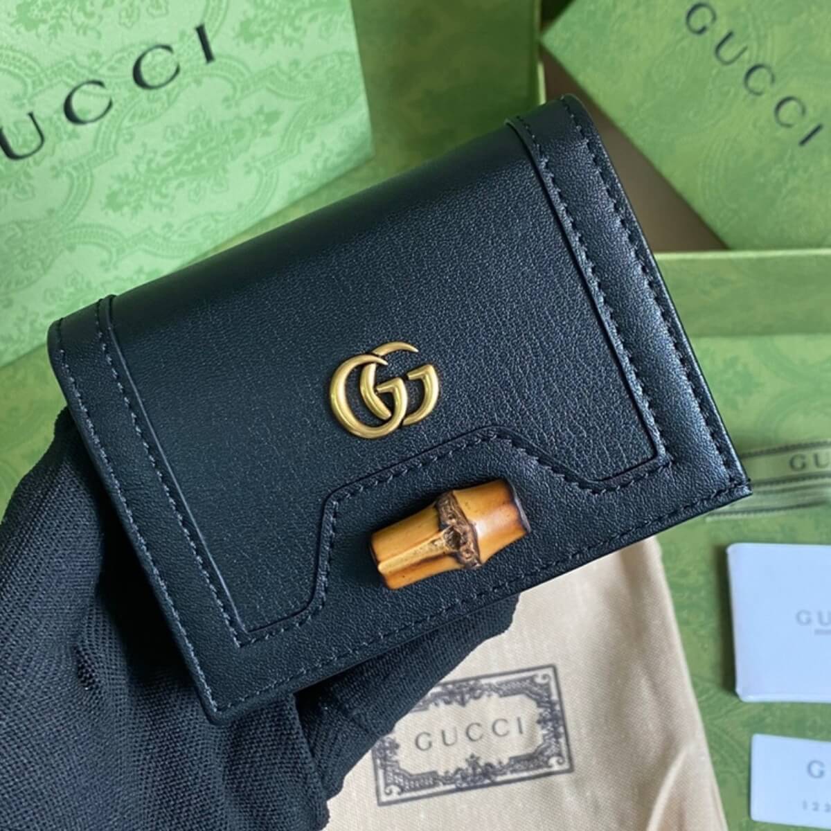 Gucci Designer Double G Leather Compact Wallet, Gucci Handbag, Designer Handbag, Cheap Designer Handbag, Designer Handbag