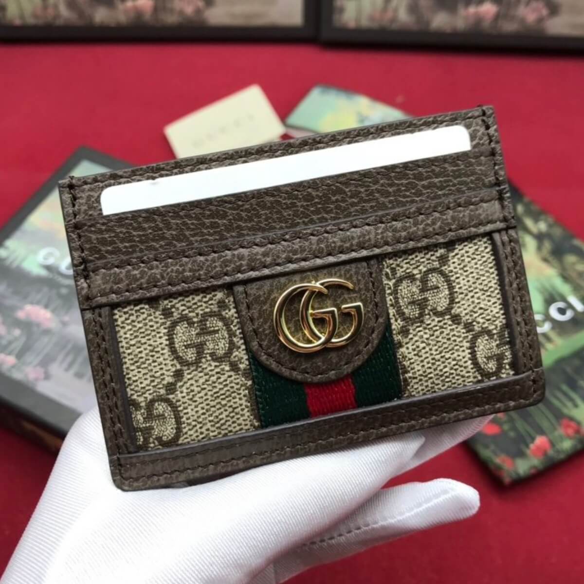 Gucci Designer GG Supreme Card Holder, Gucci Handbag, Designer Handbag, Cheap Designer Handbag, Designer Handbag
