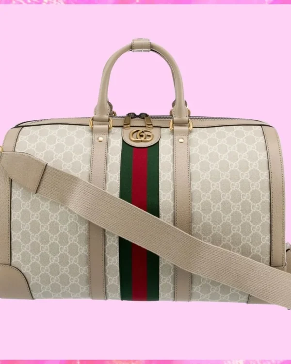 Gucci Designer GG Supreme Savoy Duffle Bag, Gucci Handbag, Designer Handbag, Cheap Designer Handbag, Designer Handbag